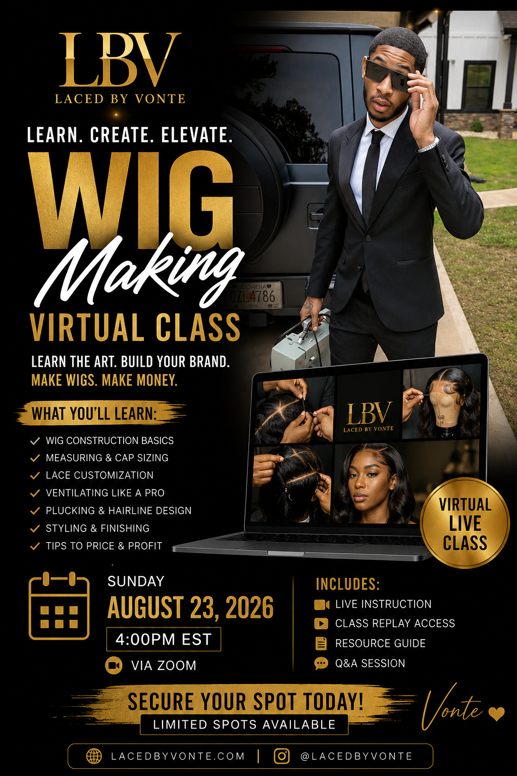 🚨 WIG MAKING VIRTUAL CLASS IS HERE! 🚨
